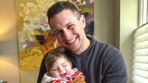 Ethan holding his Niece Emma