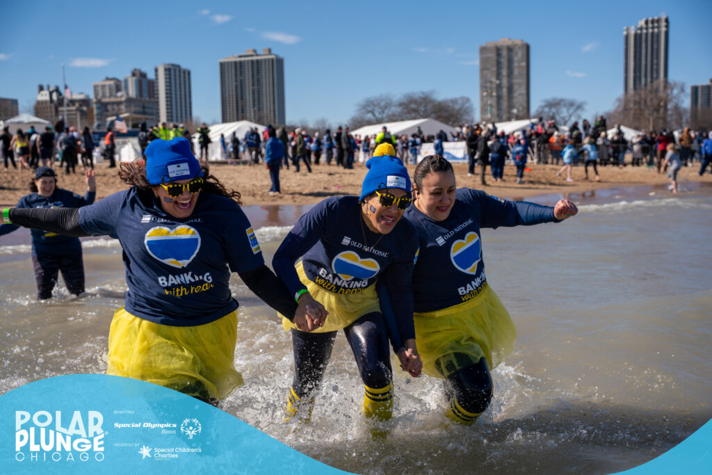 The 26th annual Polar Plunge for Special Olympics Illinois benefiting Special Children’s Charities at North Avenue Beach on Sunday, March 1, 2026 in Chicago, IL. Photo by Rob Hart